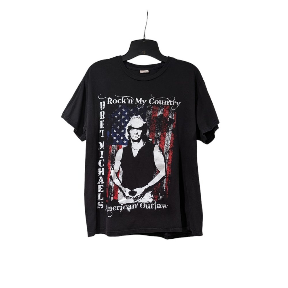 Quail Hollow Bret Michaels Tour Black T-shirt Sz L